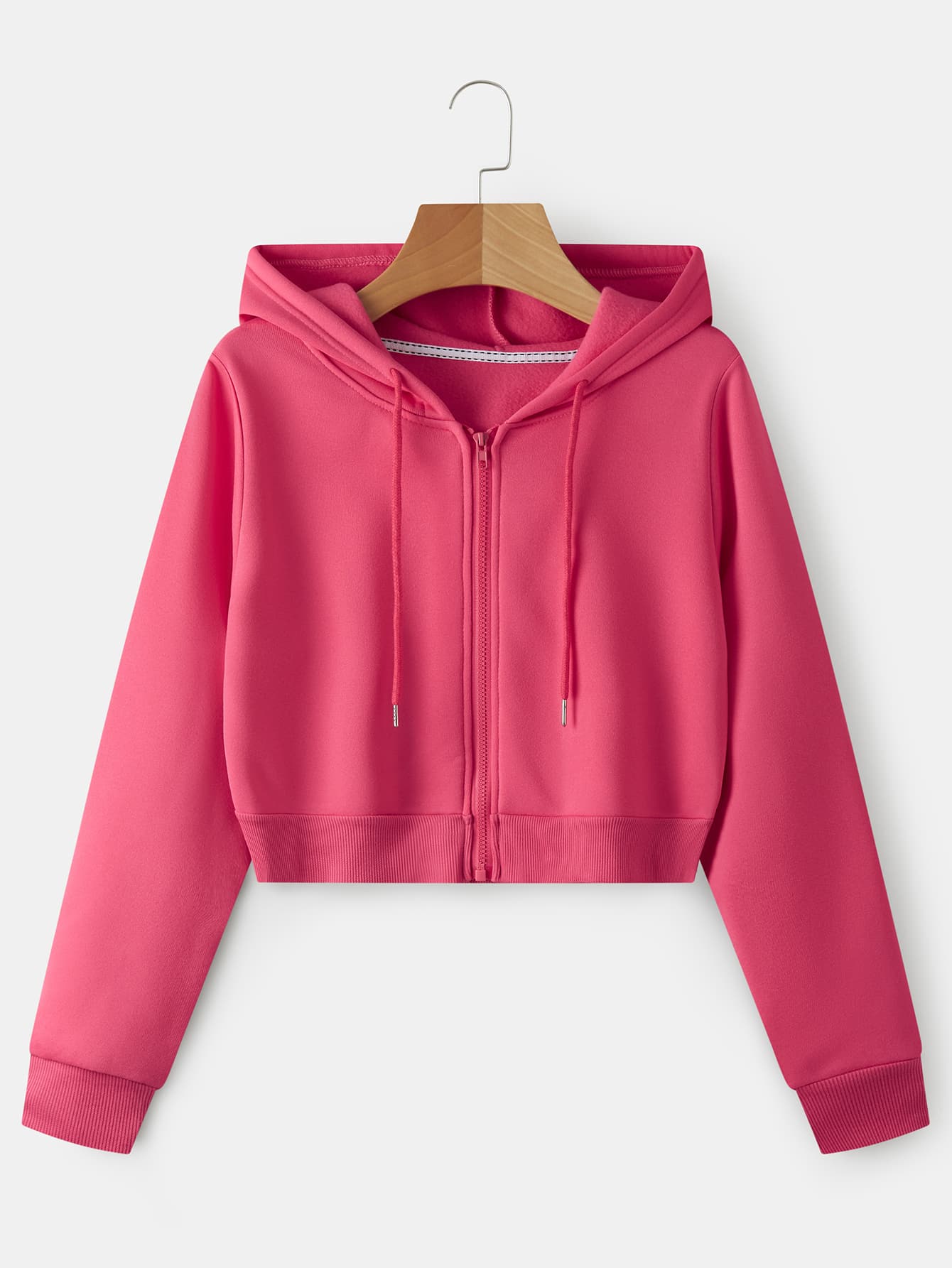 EZwear Drawstring Zipper Thermal Hoodie - WestLine Apparel