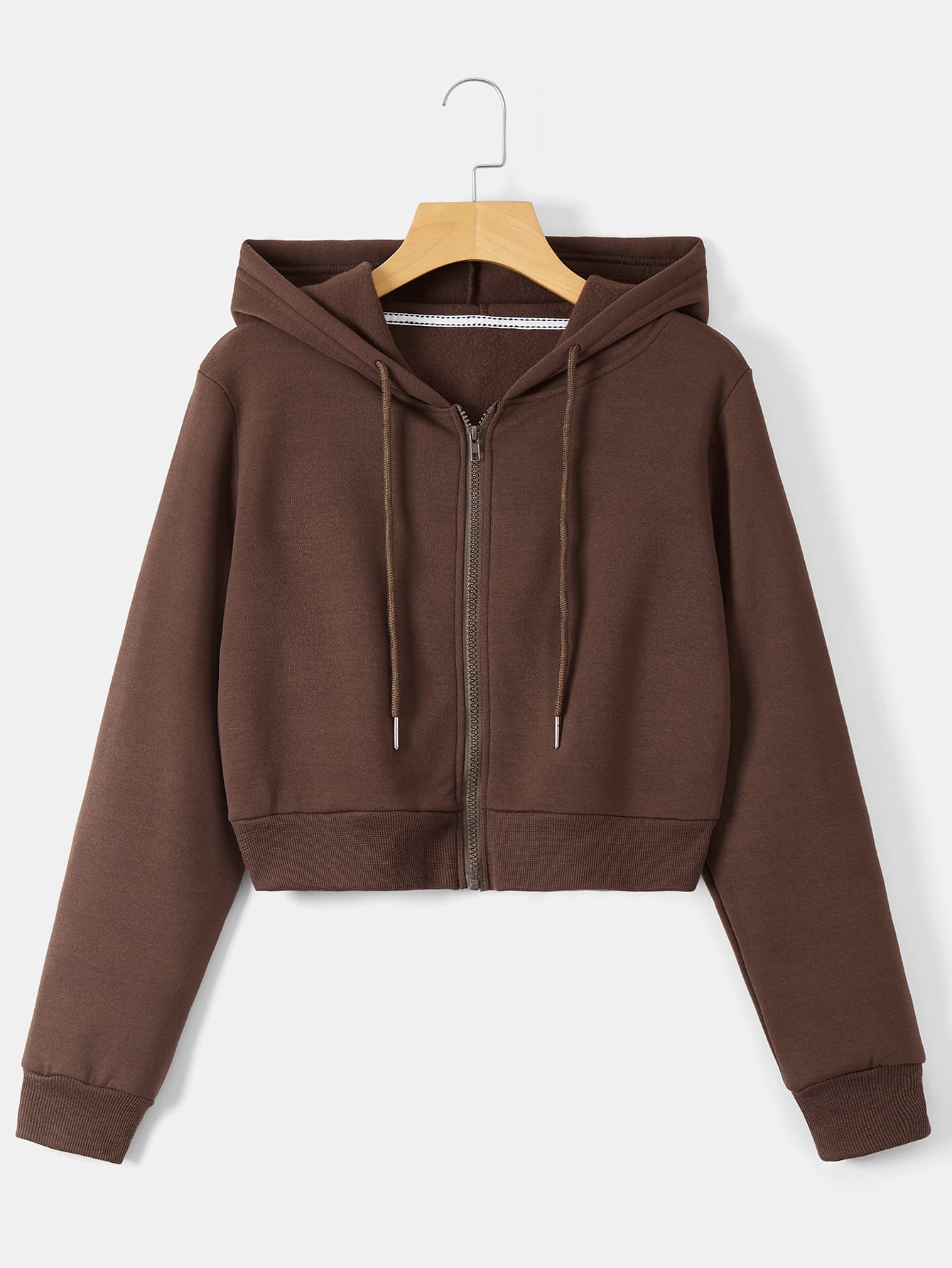 EZwear Drawstring Zipper Thermal Hoodie - WestLine Apparel