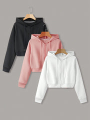 EZwear Drawstring Zipper Thermal Hoodie - WestLine Apparel