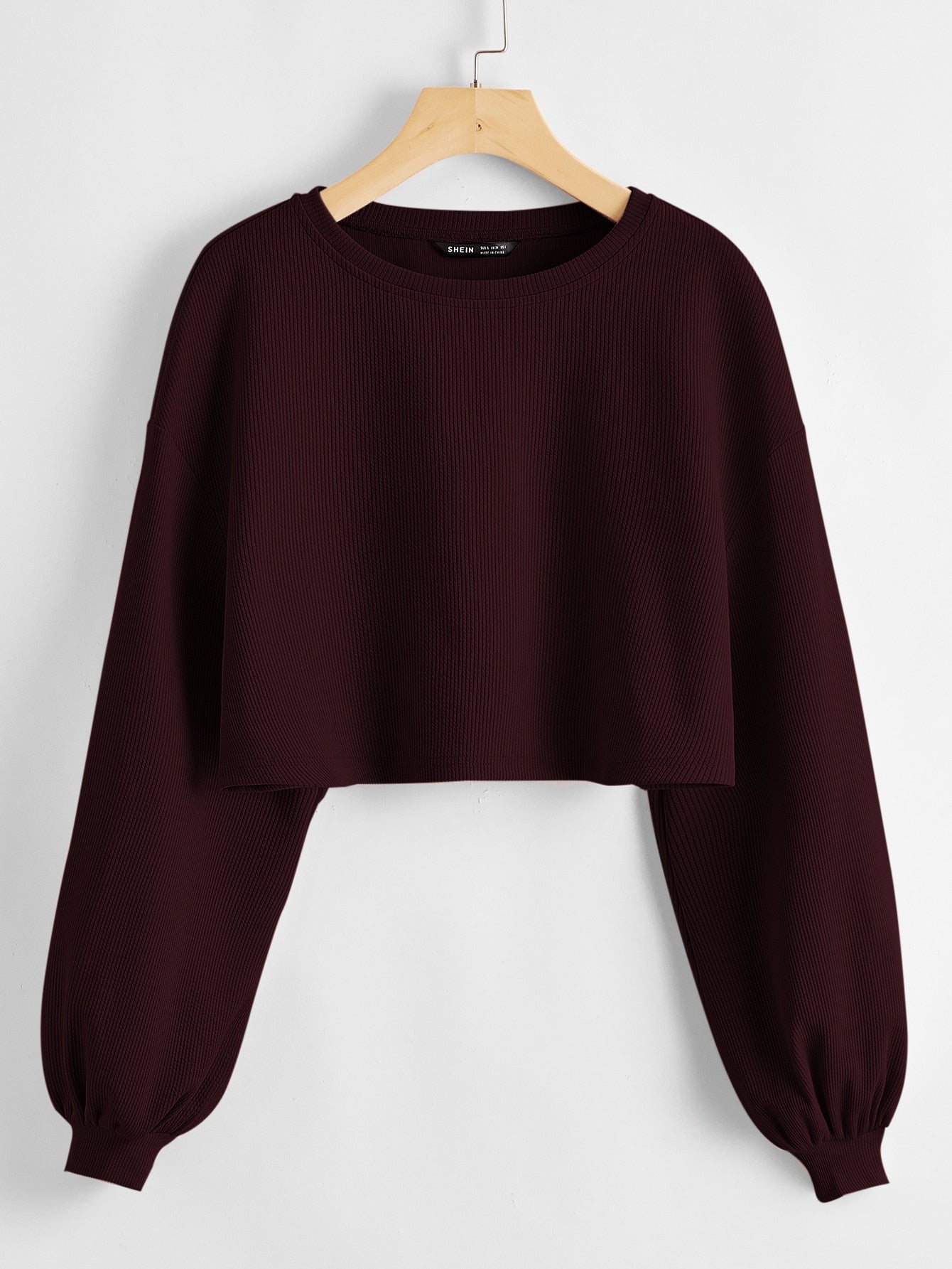 EZwear Drop Shoulder Crop Top - WestLine Apparel