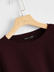 EZwear Drop Shoulder Crop Top - WestLine Apparel