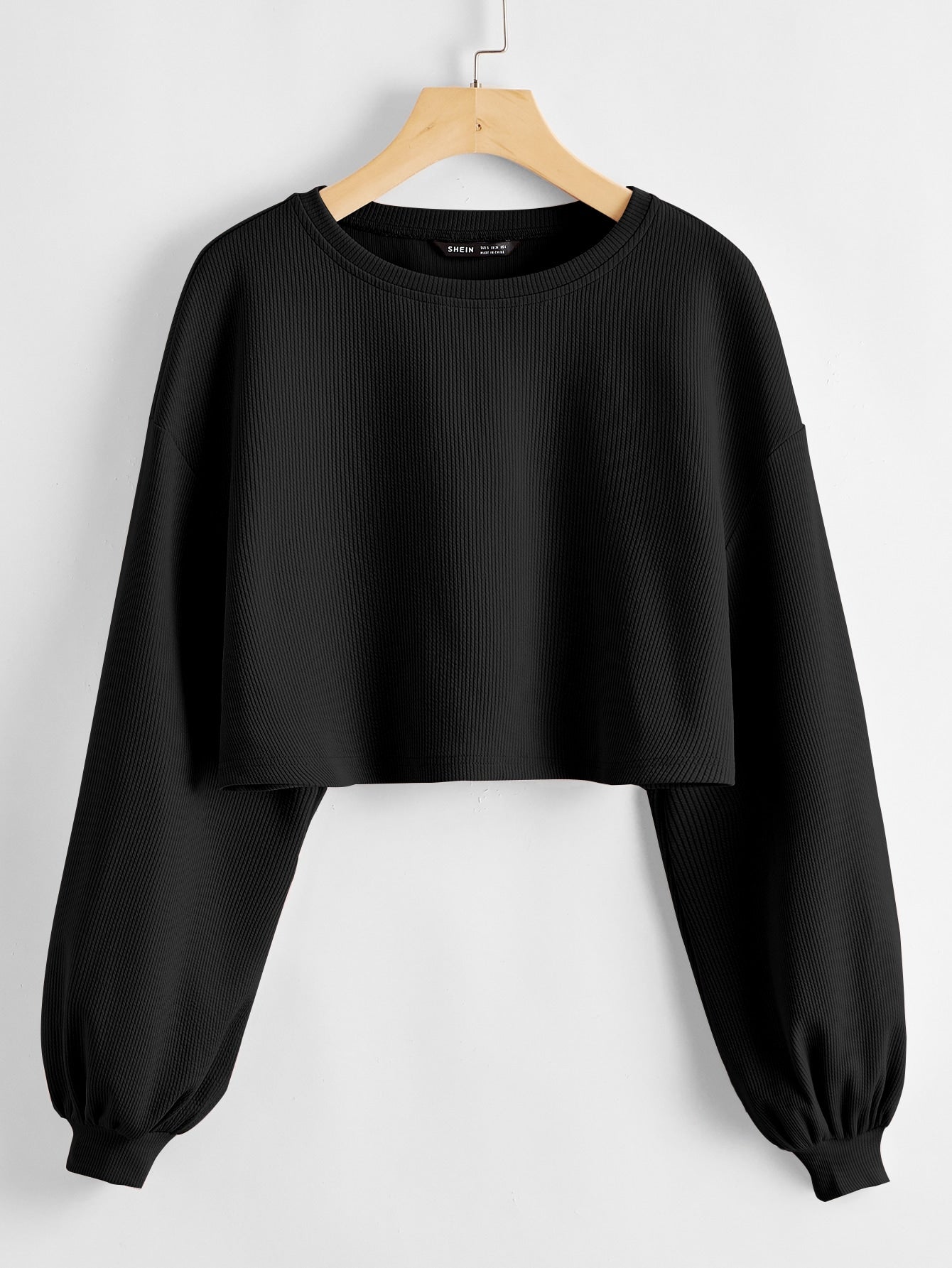 EZwear Drop Shoulder Crop Top - WestLine Apparel