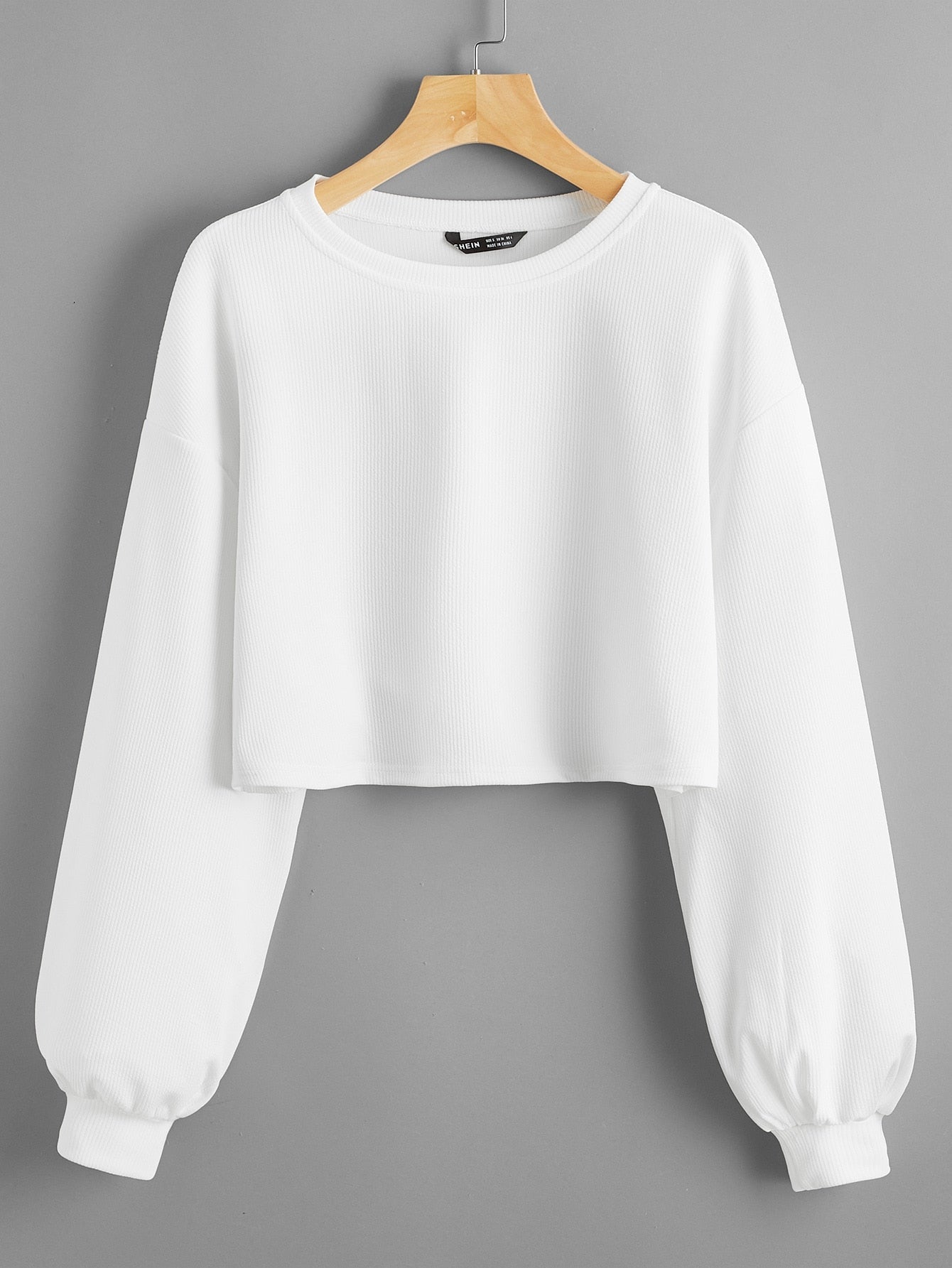 EZwear Drop Shoulder Crop Top - WestLine Apparel