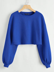 EZwear Drop Shoulder Crop Top - WestLine Apparel