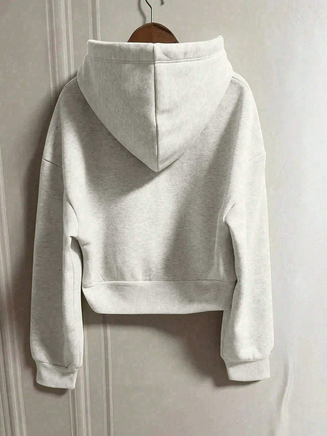 EZwear Plus Size Women's Zip-Up Hooded Sweatshirt With Front Zipper - WestLine Apparel