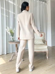 EZwear Single Button Flap Detail Blazer & Pants - WestLine Apparel