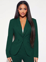 SXY Ladies' Single Breasted Blazer With Rounded Collar - WestLine Apparel