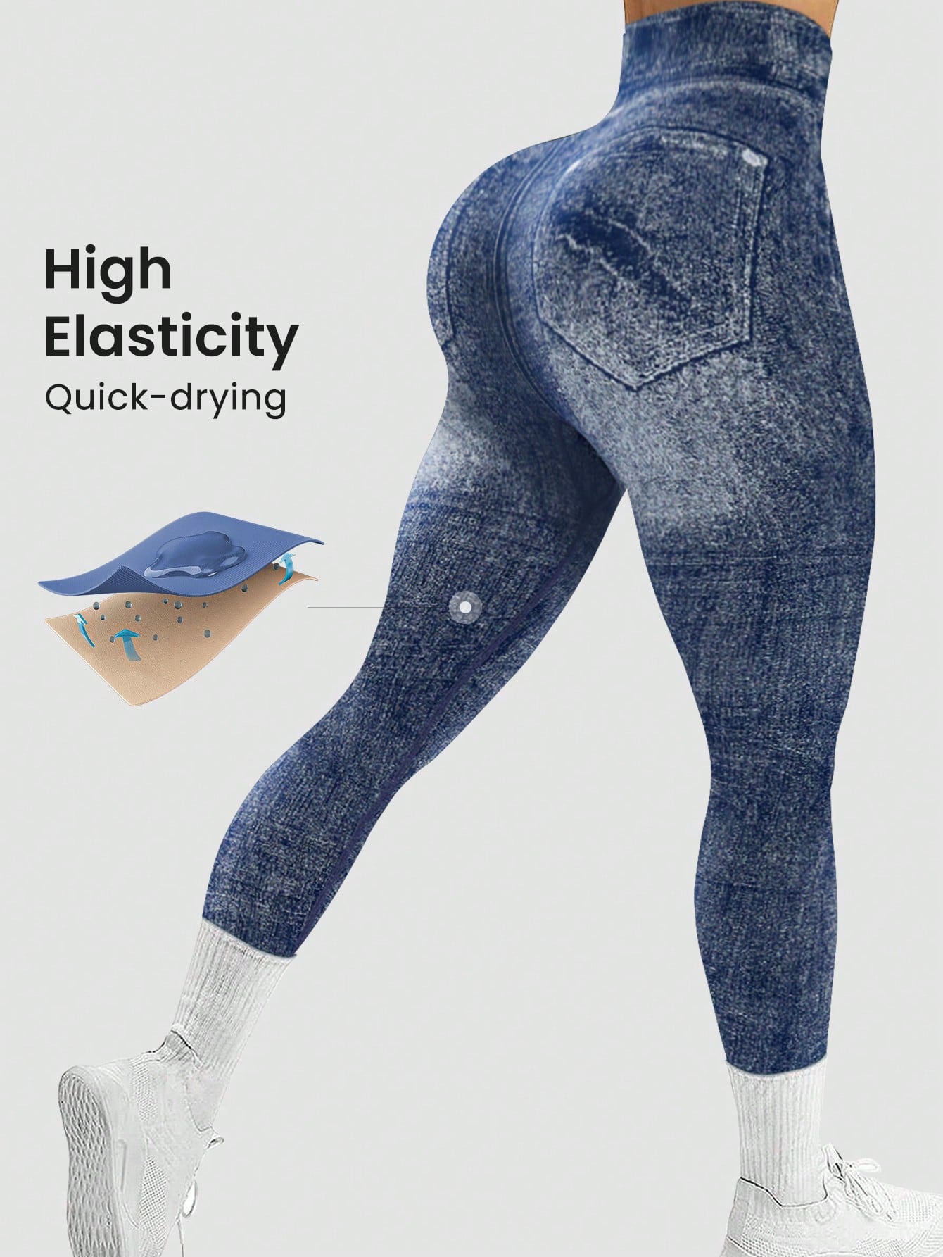 Sport Powerista Tummy Control Sports Leggings workout leggings - WestLine Apparel