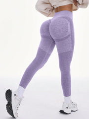 Women's Solid High Waist Casual Fitness Leggings - WestLine Apparel